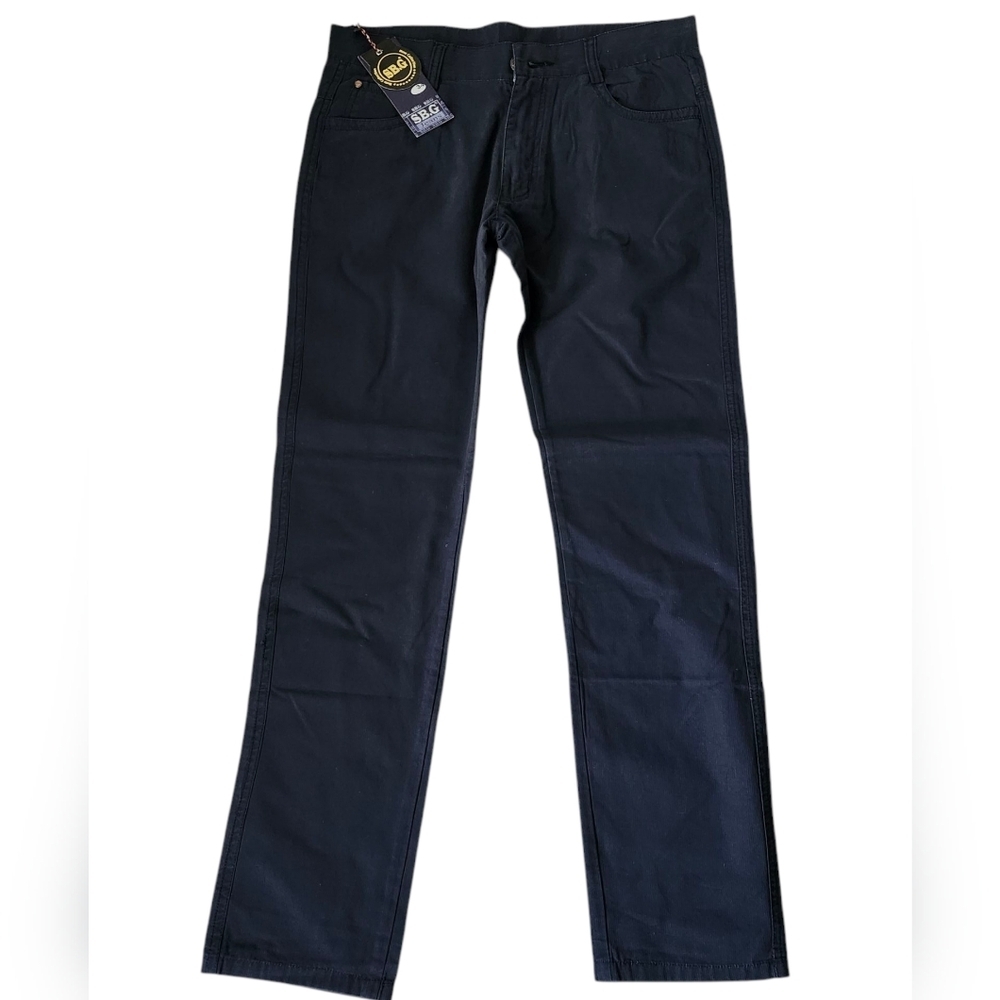 Men's Navy Blue Straight-Leg Pants - Great for Workwear! (Various Size
